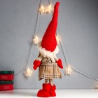 Кукла интерьерная "Девочка в клетчатом сарафане с пуговками" 52х15х10 см - фото 21739510