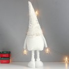 Кукла интерьерная "Дед Мороз в белом колпаке с золотом" раздвижной 80х22х14 см - Фото 4