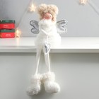 Кукла интерьерная "Ангелочек с кудряшками, в белом, с сердечком" длинные ножки 42х9х17,5 см - Фото 1