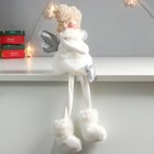 Кукла интерьерная "Ангелочек с кудряшками, в белом, с сердечком" длинные ножки 42х9х17,5 см - Фото 2