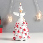 Сувенир полистоун "Новогодний ангел с ёлочкой и новогодними шариками" 18х8,5х8,5 см - Фото 2