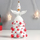 Сувенир полистоун "Новогодний ангел с ёлочкой и новогодними шариками" 18х8,5х8,5 см - Фото 4