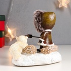 Фигурка светящаяся «Малыш и белый медвежонок - посиделки у костра», 12.5×8×13.5 см - Фото 5