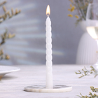 Набор свечей витых, 1,5х15 см, 2 штуки, аромат жасмин - фото 8239082