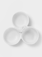 Менажница 3 ячейки Доляна «Зайка в золотом», 16.5×7.5 см, доломит, белая - Фото 4