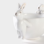 Салатник Доляна «Зайка в золотом», 240 мл, 15.5×10×10 см - Фото 4