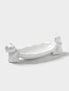 Блюдо Доляна «Зайки в золотом», 21×8×6 см, цвет белый - Фото 2