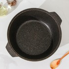 Кастрюля-жаровня Granit ultra (original), 5 л, d=28 см, стеклянная крышка, антипригарное покрытие, цвет чёрный - фото 8994511