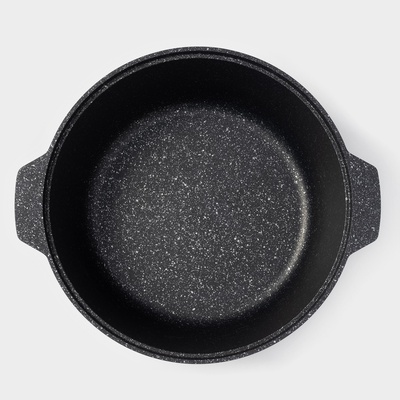 Кастрюля-жаровня KUKMARA, 5 л, d=28 см, антипригарное покрытие, литой алюминий, серая