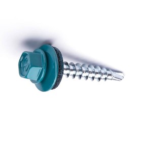 Саморез для крепления кровли, RAL5021, 4.8×20 250 шт.