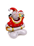 Воздушный шар фольгированный 60" «Санта в санях», на подставке - Фото 2