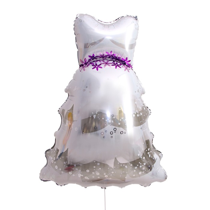 Шар фольгированный 40" «Свадебное платье» - Фото 1