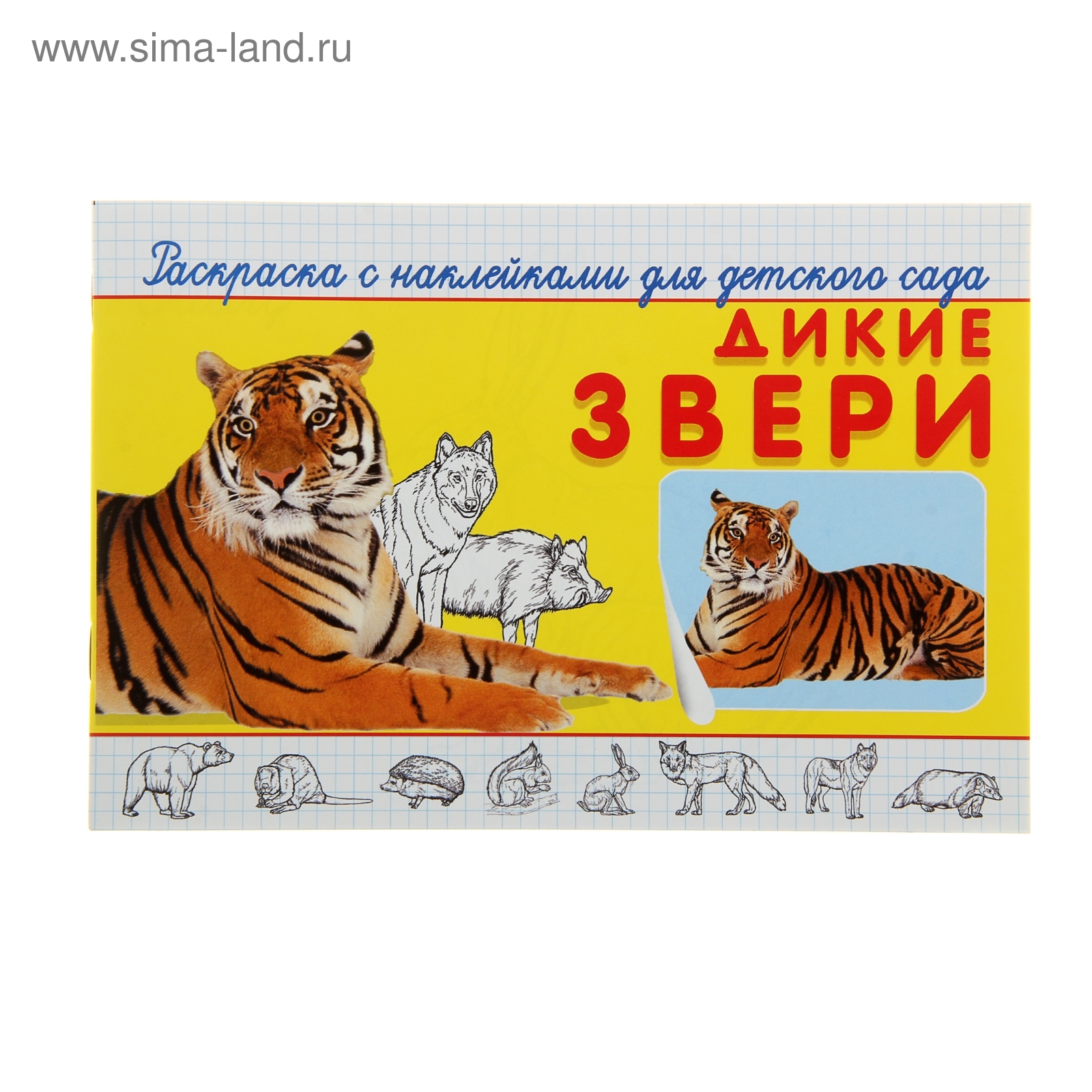 Раскраска онлайн Настоящий амурский тигр бесплатно