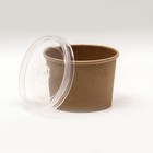 Супница крафт, с пластиковой крышкой, 250 мл 9209792