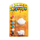 Набор для творчества «Роспись игрушек из гипса», 2 шт., техника МИКС - фото 21740160