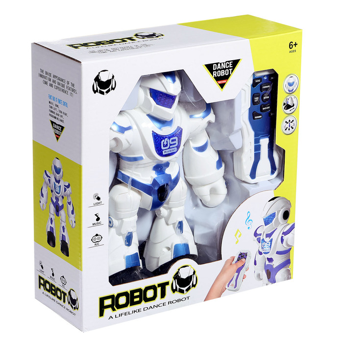 Робот радиоуправляемый «Танцор», световые и звуковые эффекты, работает от батареек, цвет МИКС - фото 51891907