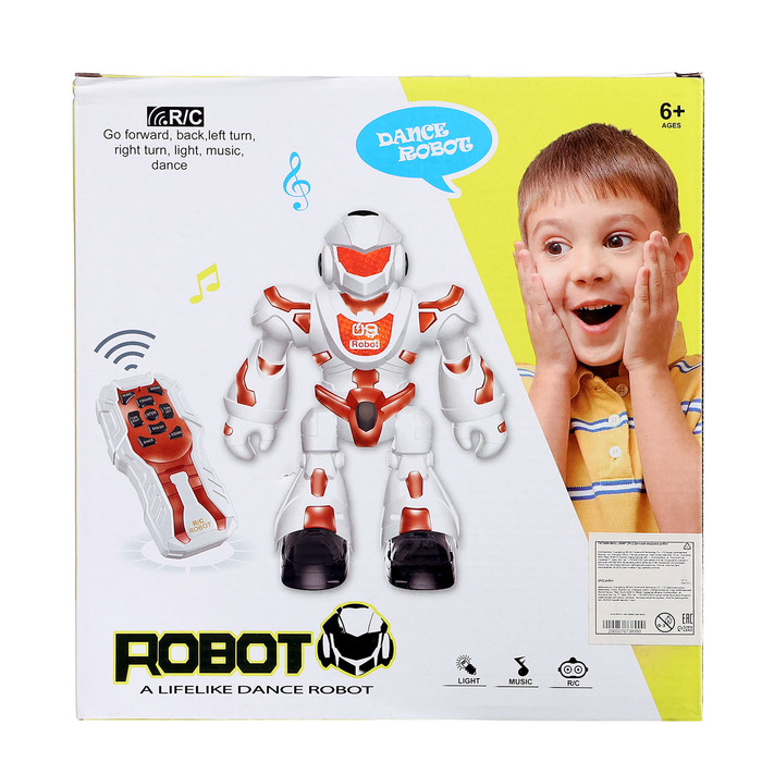 Робот радиоуправляемый «Танцор», световые и звуковые эффекты, работает от батареек, цвет МИКС - фото 51891909