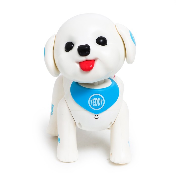 Робот собака «Мой дружок» IQ BOT, на пульте управления, интерактивный: реагирует на хлопки, на батарейках, на русском языке - фото 1906066726