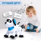 Робот собака «Лакки» IQ BOT, на пульте управления, интерактивный: световые и звуковые эффекты, на батарейках, на русском языке - фото 3879451