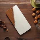 Доска для подачи Magistro Marble, 30×15 см, мрамор, акация - фото 804992051
