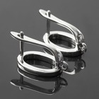 Швензы родированные «Овал», 1.8×1.1 см, цвет серебро - Фото 2