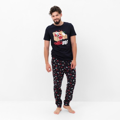 Пижама мужская KAFTAN "Chill bro" размер 54