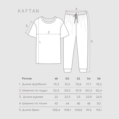 Пижама мужская KAFTAN Chill bro размер 56