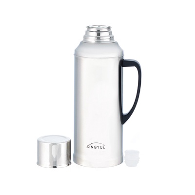 Термос 2 л, со стеклянной колбой, сохраняет тепло 24 ч, хром, 38.5×15.5 см