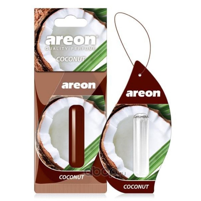 

Ароматизатор Areon Liquid, на зеркало, жидкий, аромат кокос, 5 мл 18129i