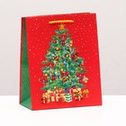 Пакет подарочный "Новогодняя ёлка с подарками", 18 х 22,3 х 10 см - фото 301530195