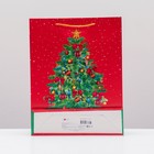 Пакет подарочный "Новогодняя ёлка с подарками", 33 х 42,5 х 10 см 9232526 - фото 16552977