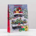 Пакет подарочный "Машина подарков", 33 х 42,5 х 10 см. - фото 53818121