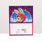 Пакет подарочный новогодний ламинированный «Зайчик лыжник», 18?22.3?10 см (комплект 12 шт) - фото 57964147