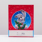 Пакет подарочный "Зайчик с ёлкой" , 33 х 42,5 х 10 . (комплект 6 шт) - фото 31234321