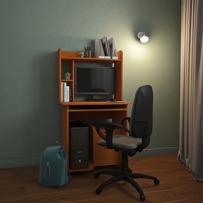 Стол компьютерный «Тайм 1», 732 × 542 × 1350 мм, цвет клён ванкувер