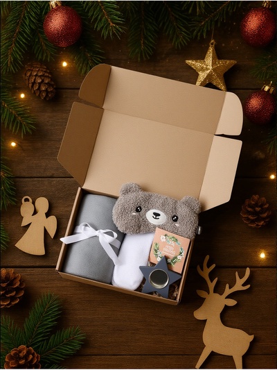Новогодний подарочный набор Merry Christmas, плед и аксессуары