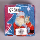 Салфетки бумажные однослойные новогодние «Дед Мороз», 24 × 24 см, набор 100 шт., на новый год - фото 24383149