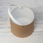 Набор коробок 3 в 1 Обратный конус крафт без крышек с ручкой 11-14 х 14-16 х 18-21 - фото 22477233