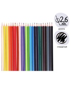 Карандаши Calligrata, цветные, 24 цвета, трёхгранные, пластиковые - Фото 5