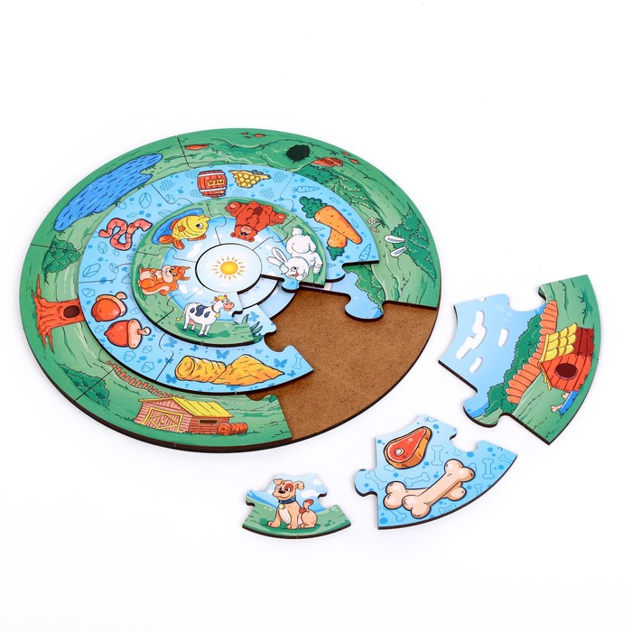 Пазл-пирамида «Животные» 56309