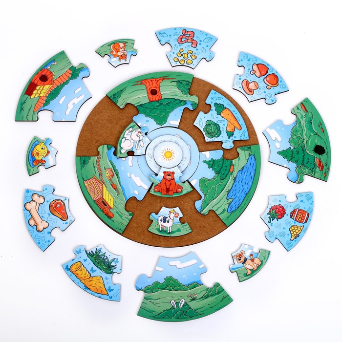 Пазл-пирамида «Животные» 56309