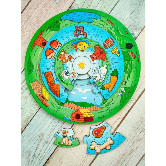 Пазл-пирамида «Животные» 56309