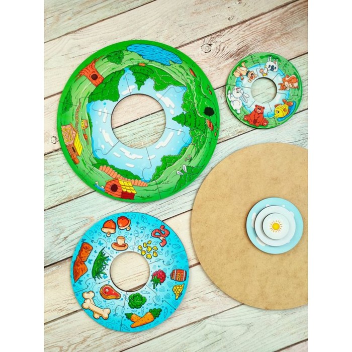 Пазл-пирамида «Животные» 56309