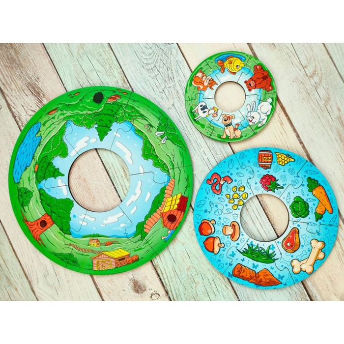 Пазл-пирамида «Животные» 56309