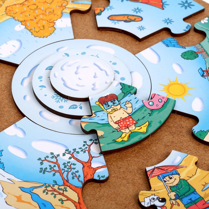 Пазл-пирамида «4 сезона» 56310