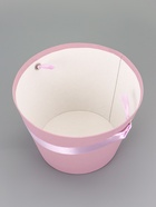 Переноска конус подарочная под цветы, пыльная роза, 11.5×17×12 см - Фото 4