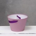 Переноска конус под цветы, пыльная роза 11,5 х 17 х 12 см - фото 22577302