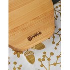 Подарочный набор деревянной посуды Adelica «Ромб», тарелки 3 шт, подставка: d=24 см, d=20 см, d=16 см, берёза - Фото 4