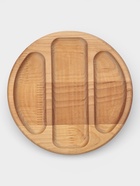 Подарочный набор посуды Adelica «Бари», доска разделочная d=25 см, блюдо для подачи d=24 см, менажница 3 секции d=20 см, подставка, дерево берёза  (артикул 9210251)  большой выбор товаров оптом и в розницу по низким ценам с доставкой