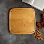 Подарочный набор деревянной посуды Adelica «Мечта хозяйки», доска разделочная d=28 см, блюдо для подачи d=24 см, менажница d=20 см, подставка, берёза - Фото 6